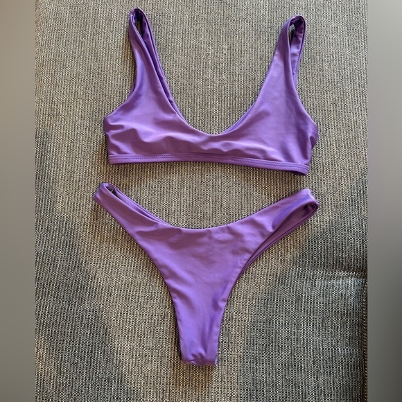 D01.20. ZAFUL Women Knot Padded Bikini Swimsuit Beach Sz 4 thong bikini set - Picture 6 of 6